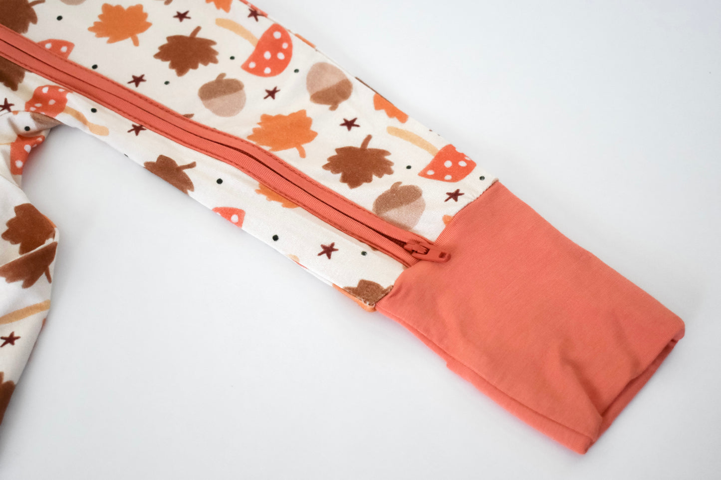 Fold over feet cuffs baby pajama