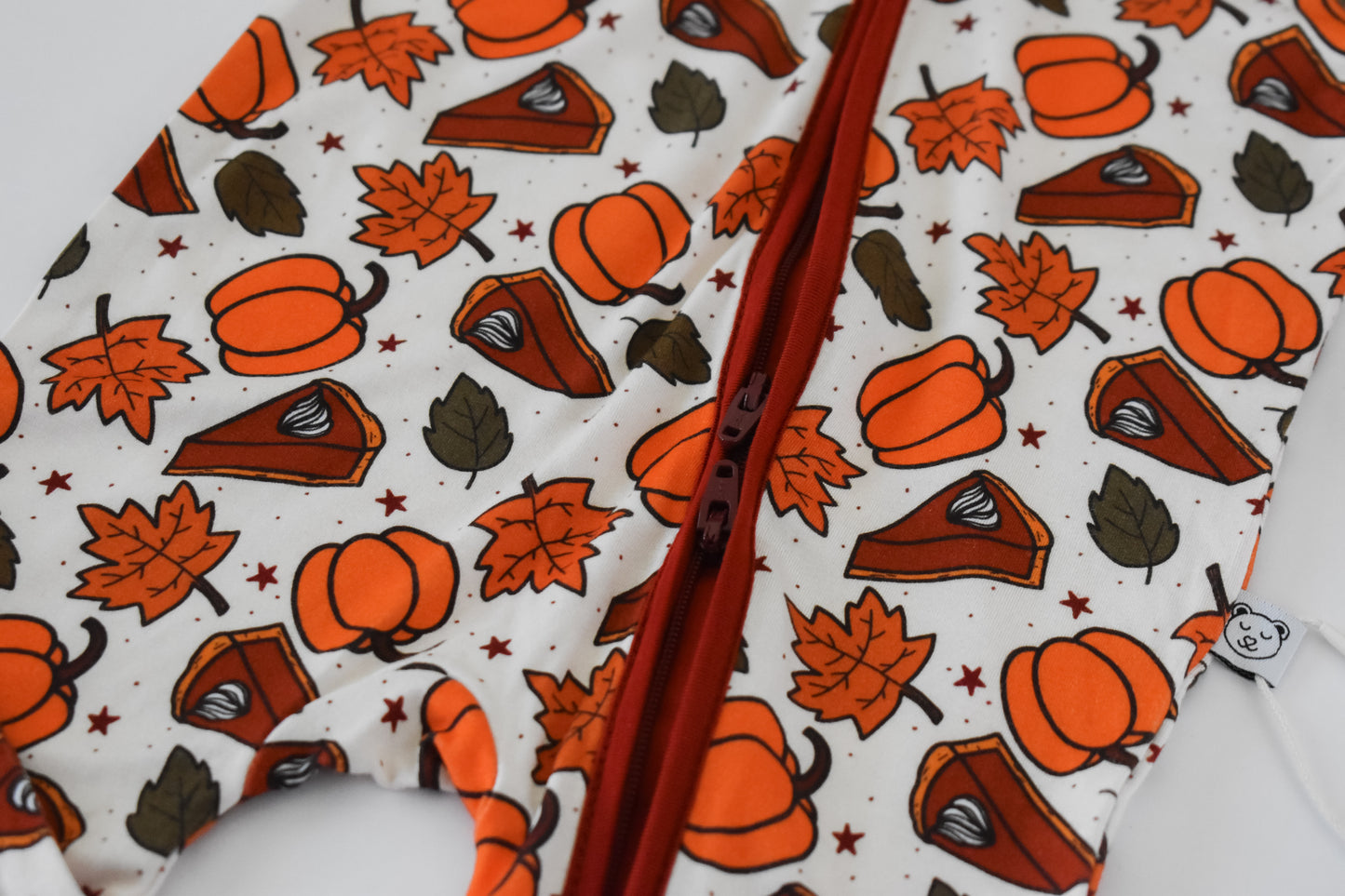 Double zipper baby pajama