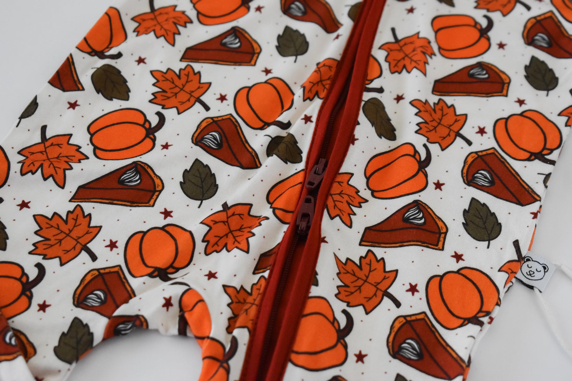 Double zipper baby pajama