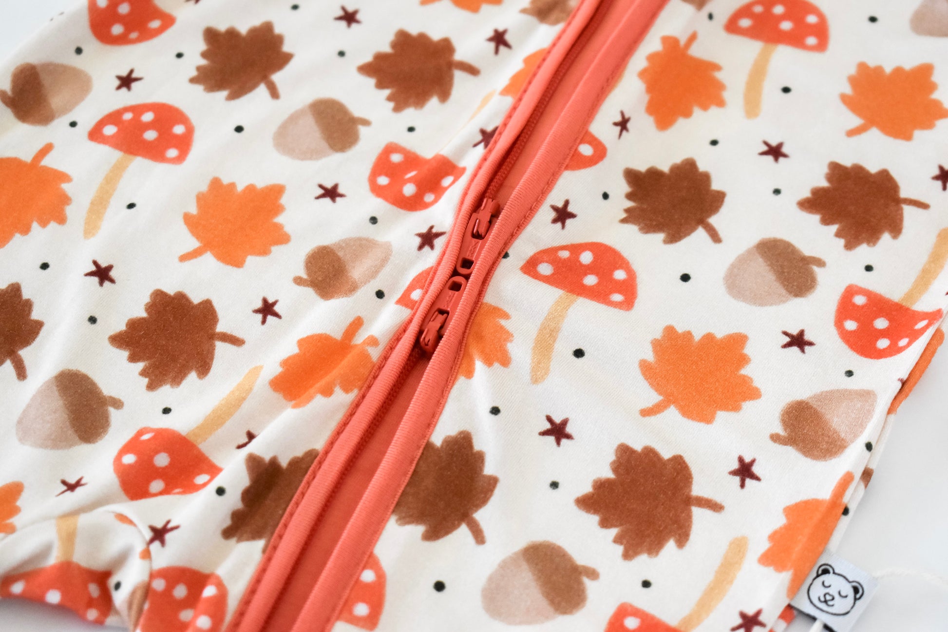 Double zipper bamboo baby pajama for easy changes