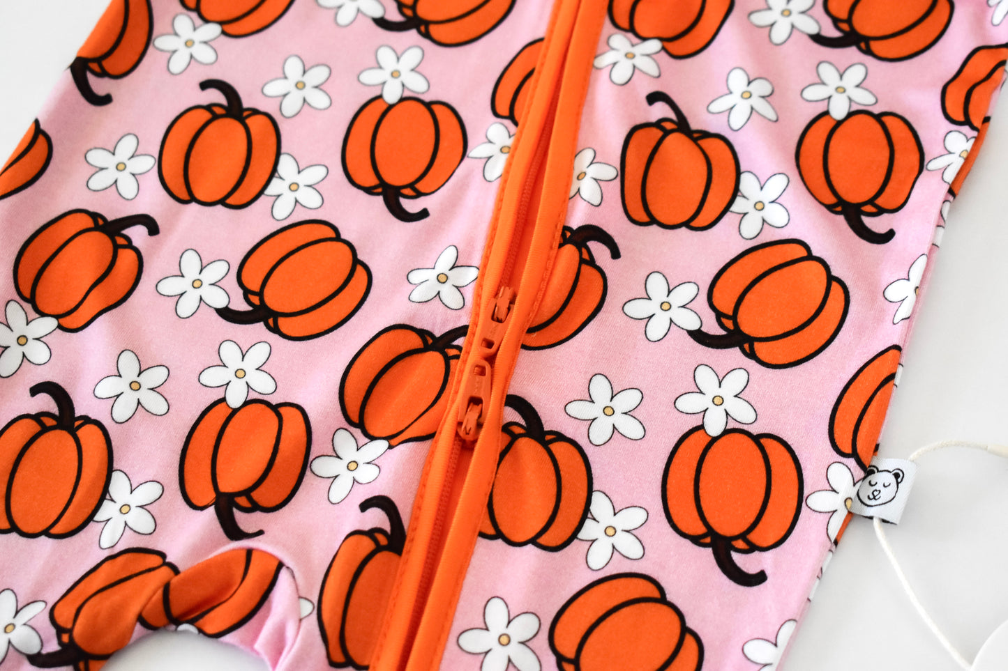 Double zipper bamboo pajama for easy diaper changes