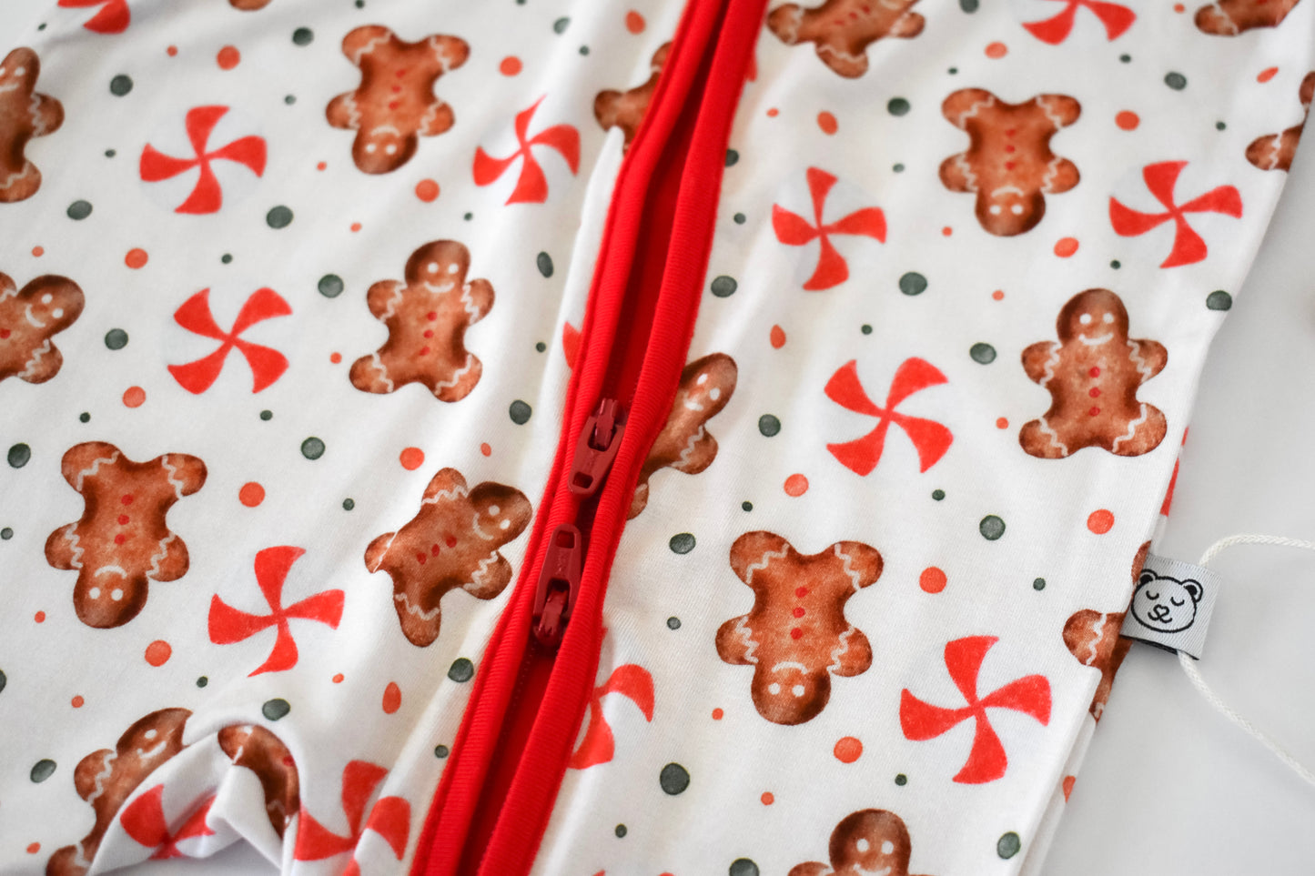 Convertible double zipper baby pajama