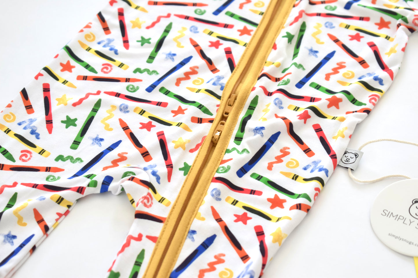 Baby bamboo pajama with double zipper