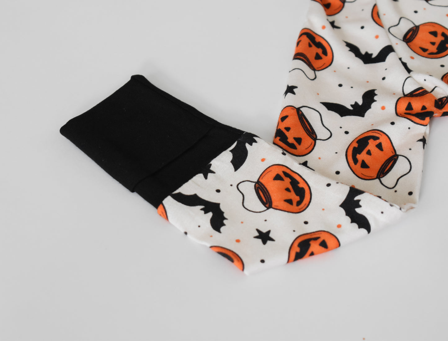 Bamboo Pajama with fold over hand mittens