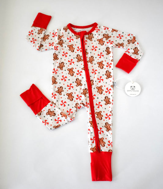 Gingerbread bamboo baby pajama