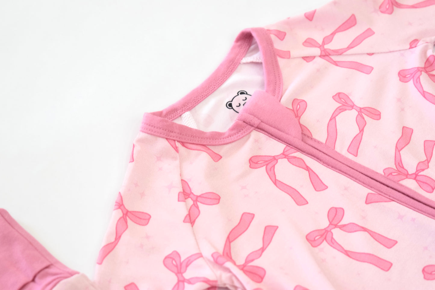 Soft breathable baby pink pajamas