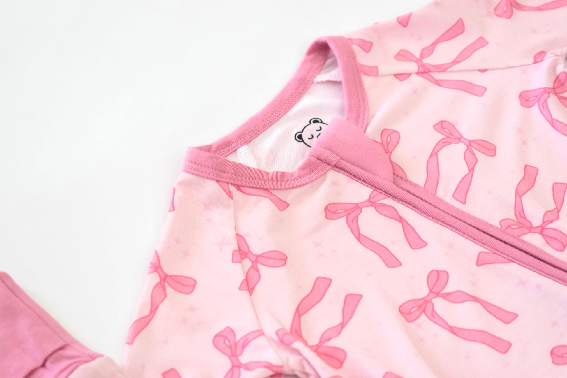 Soft breathable baby pink pajamas