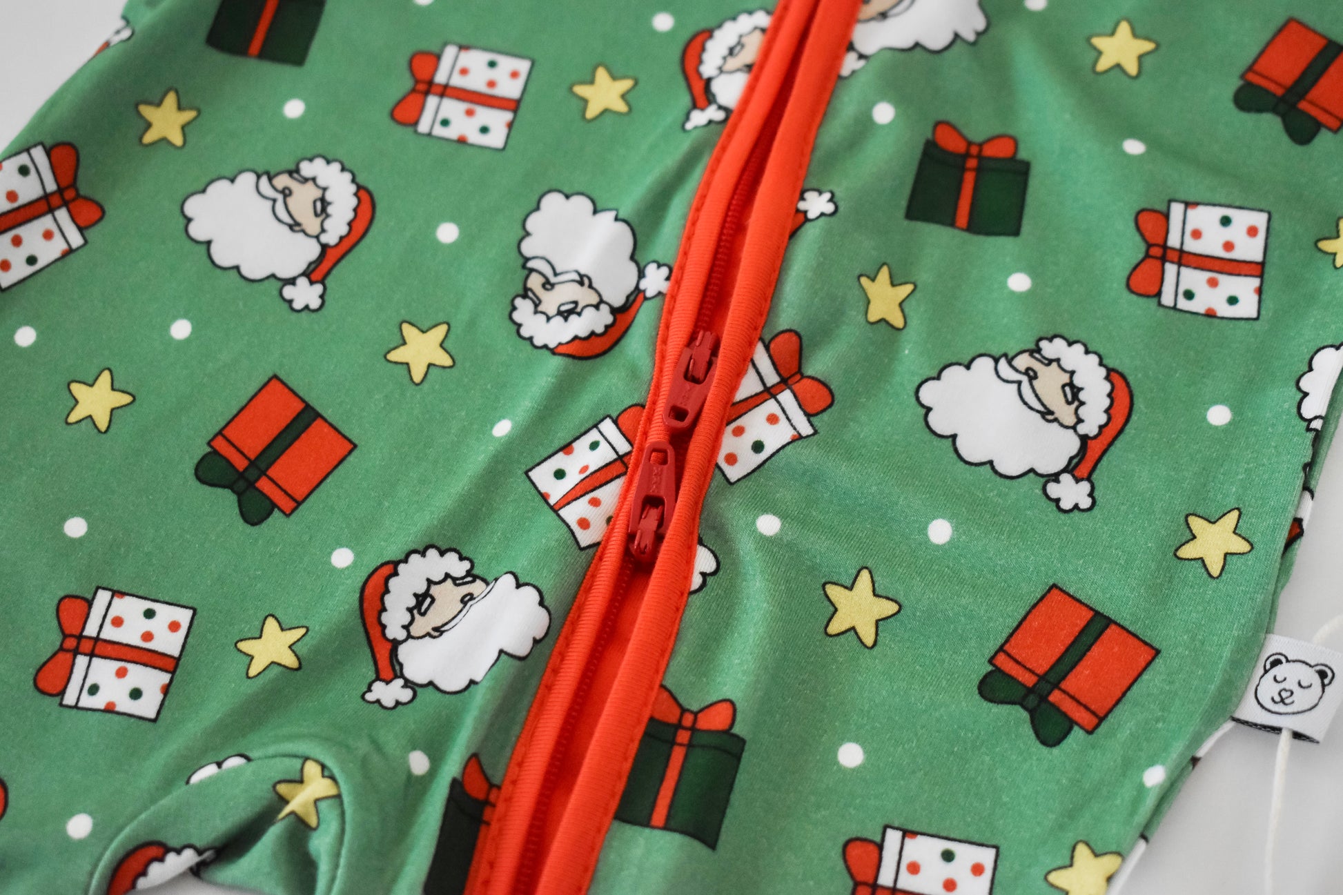 Double zipper baby pajama