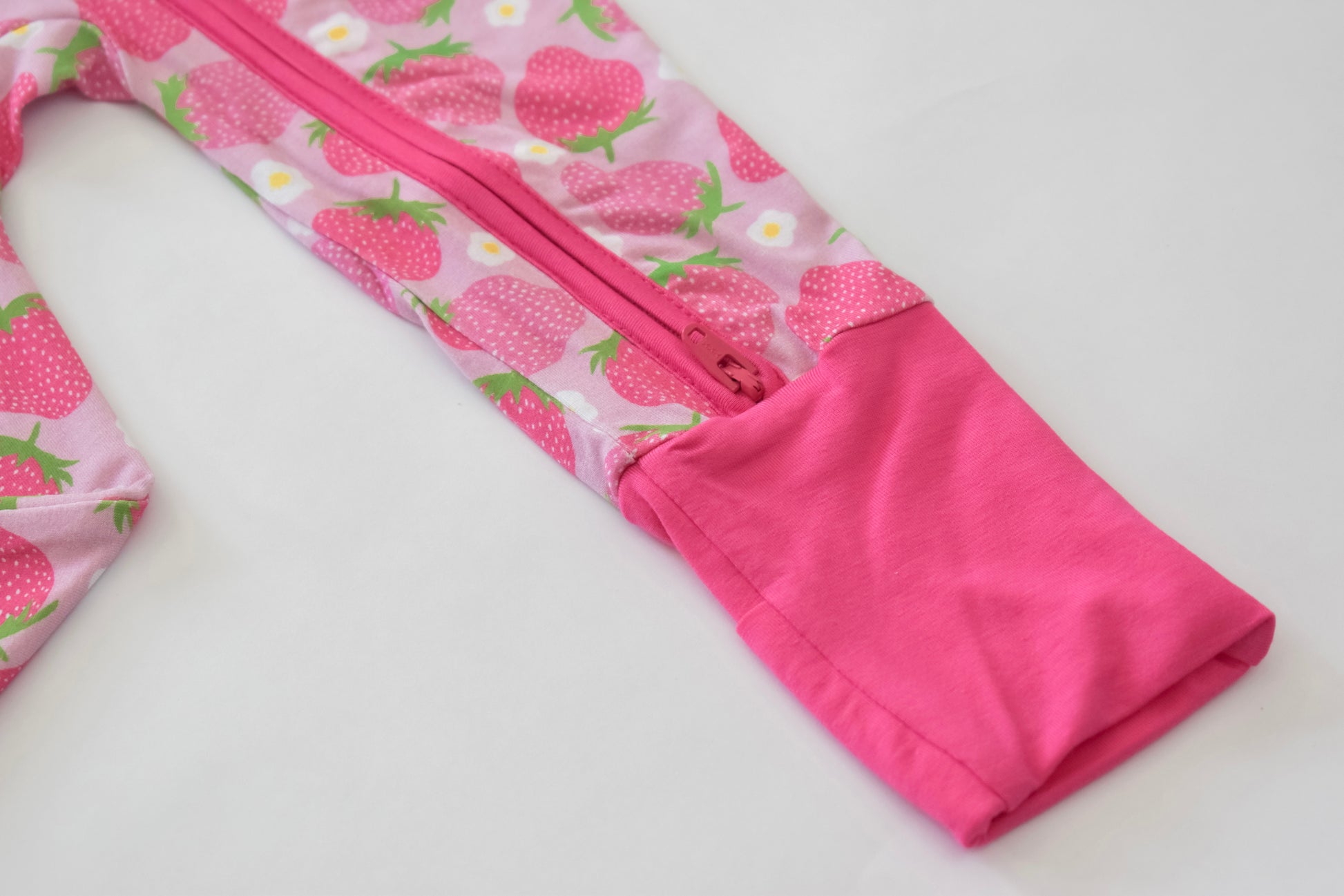 Bamboo pajama with fold over foot cuffs