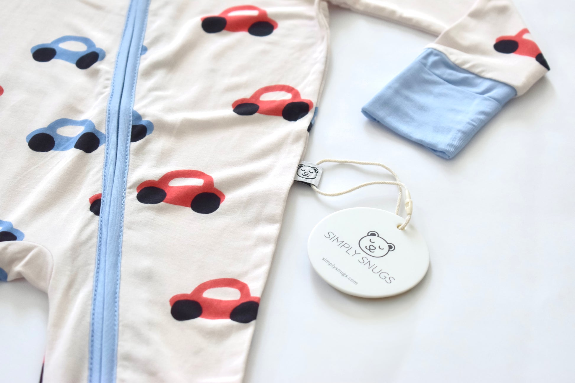 Baby stretchy pajama with car patterns 