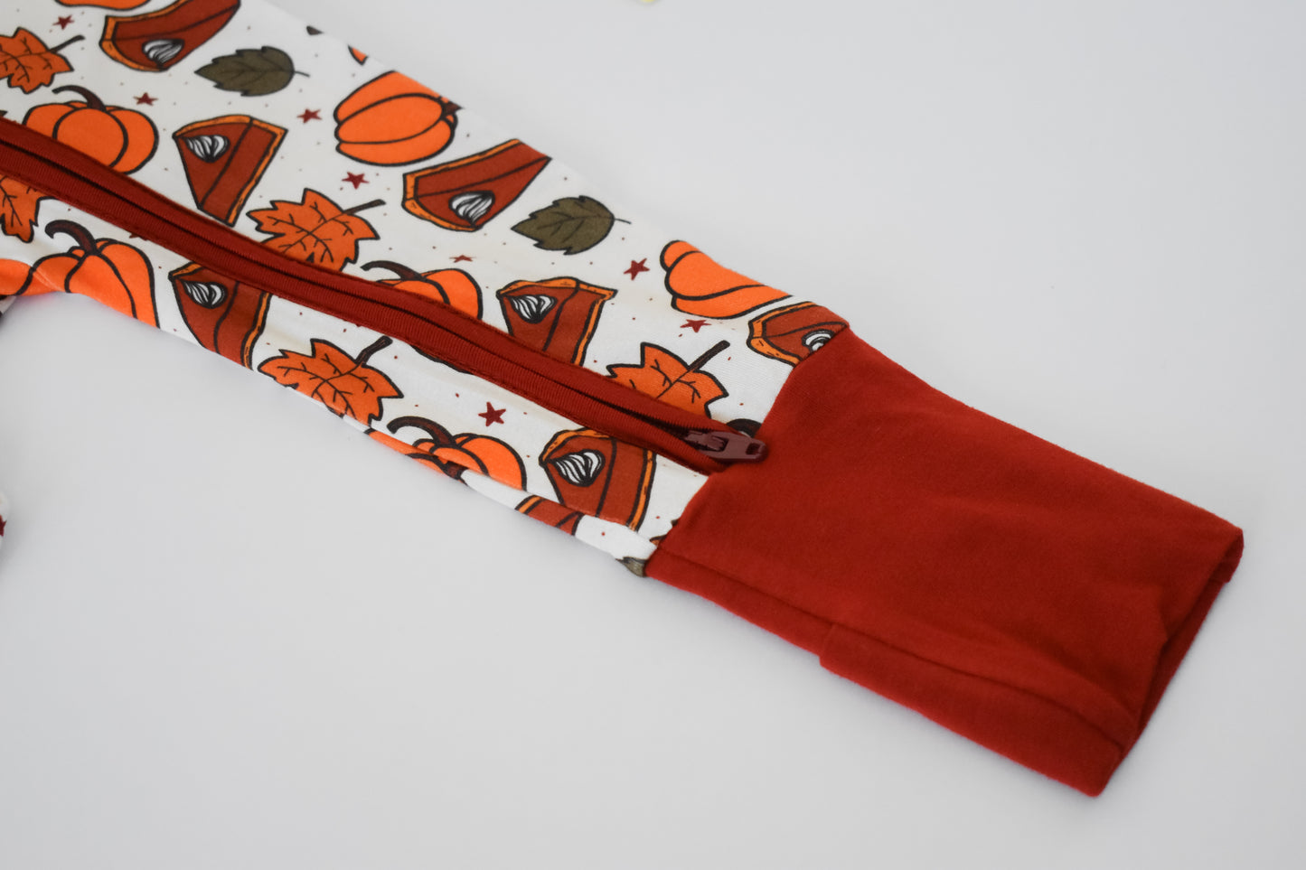 Fold over foot cuff baby pajama