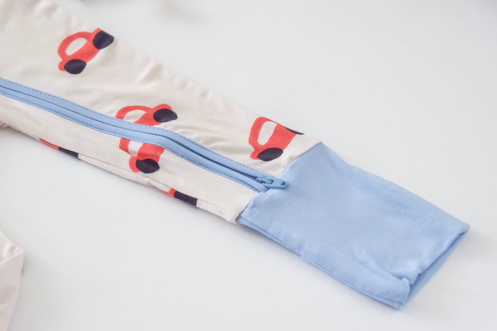 Fold over foot cuffs bamboo pajama